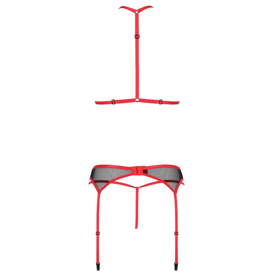 PASSION - SATARA SET EROTIC LINE RED S/M - Image 5
