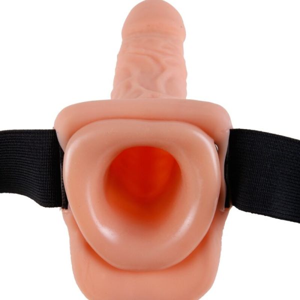 FETISH FANTASY SERIES - ADJUSTABLE HARNESS REMOTE CONTROL REALISTIC PENIS WITH TESTICLES 17.8 CM - Image 4