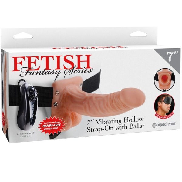 FETISH FANTASY SERIES - ADJUSTABLE HARNESS REMOTE CONTROL REALISTIC PENIS WITH TESTICLES 17.8 CM - Image 6