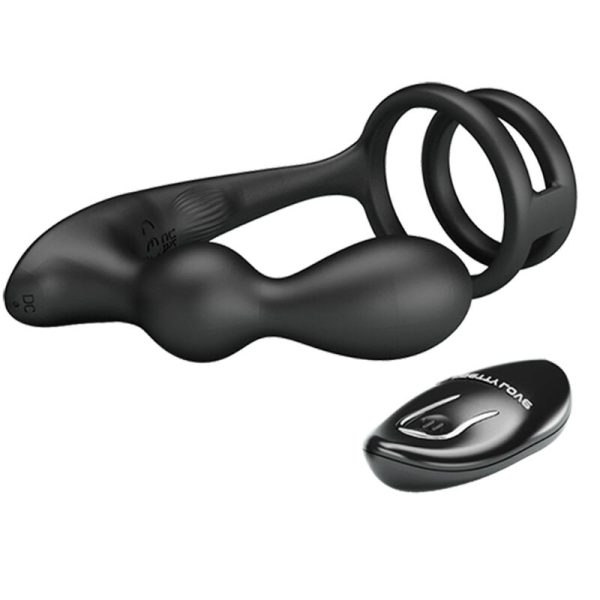 PRETTY LOVE - MARSHALL PENIS RING WITH VIBRATORY ANAL PLUG WITH REMOTE CONTROL - Image 4