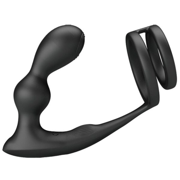 PRETTY LOVE - MARSHALL PENIS RING WITH VIBRATORY ANAL PLUG WITH REMOTE CONTROL - Image 2