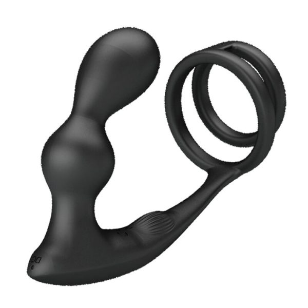 PRETTY LOVE - MARSHALL PENIS RING WITH VIBRATORY ANAL PLUG WITH REMOTE CONTROL - Image 3