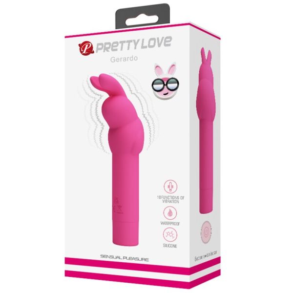 PRETTY LOVE - GERARDO FUSCHIA RABBIT SILICONE VIBRATOR - Image 5