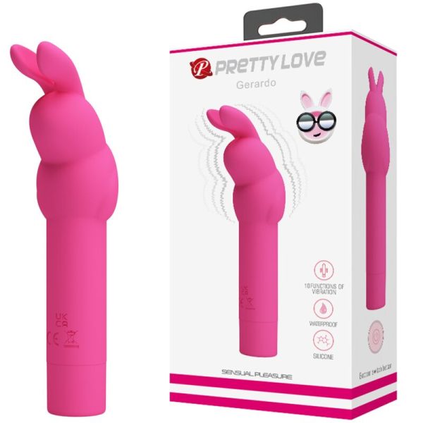 PRETTY LOVE - GERARDO FUSCHIA RABBIT SILICONE VIBRATOR - Image 6