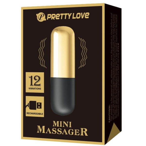 PRETTY LOVE - GOLDEN RECHARGEABLE BULLET VIBRATOR - Image 7