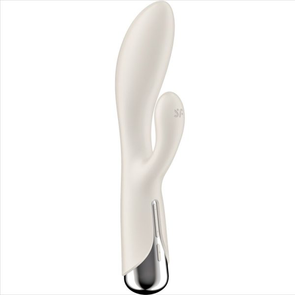 SATISFYER - SPINNING RABBIT 1 CLITORIS AND G-SPOT STIMULATION BEIGE