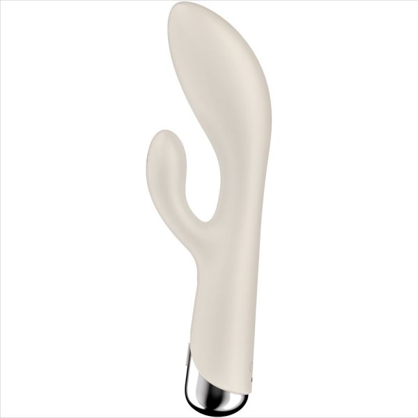 SATISFYER - SPINNING RABBIT 1 CLITORIS AND G-SPOT STIMULATION BEIGE - Image 4