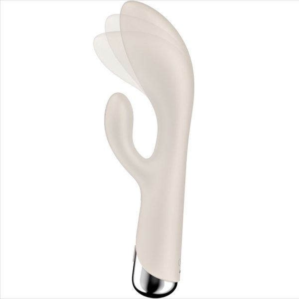 SATISFYER - SPINNING RABBIT 1 CLITORIS AND G-SPOT STIMULATION BEIGE - Image 5