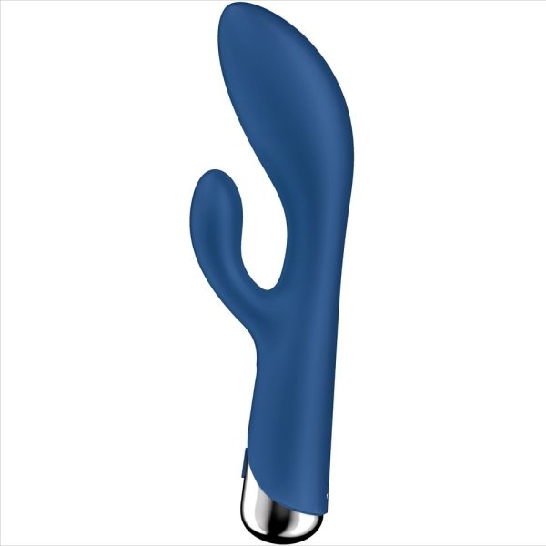 SATISFYER - SPINNING RABBIT 1 CLITORIS AND G-SPOT STIMULATION BLUE - Image 3