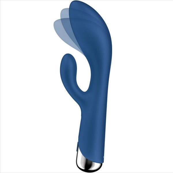 SATISFYER - SPINNING RABBIT 1 CLITORIS AND G-SPOT STIMULATION BLUE - Image 5