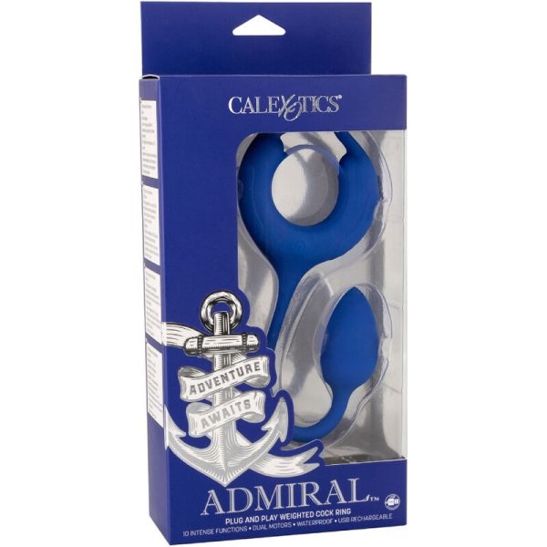 CALEXOTICS - ADMIRAL WEIGHTED COCK RING BLUE - Image 6