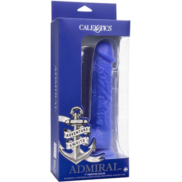 CALEXOTICS - ADMIRAL SAILOR REALISTIC DILDO VIBRATOR BLUE - Image 5