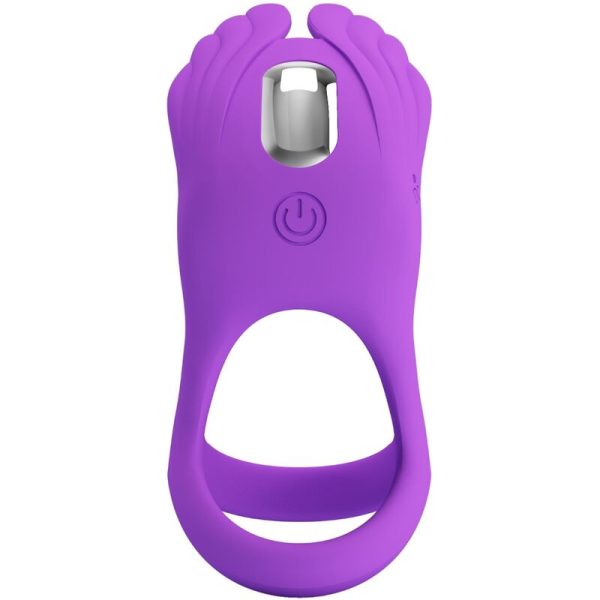 PRETTY LOVE - SILAS VIBRANT PENIS RING 7 VIBRATIONS PURPLE SILICONE - Image 4