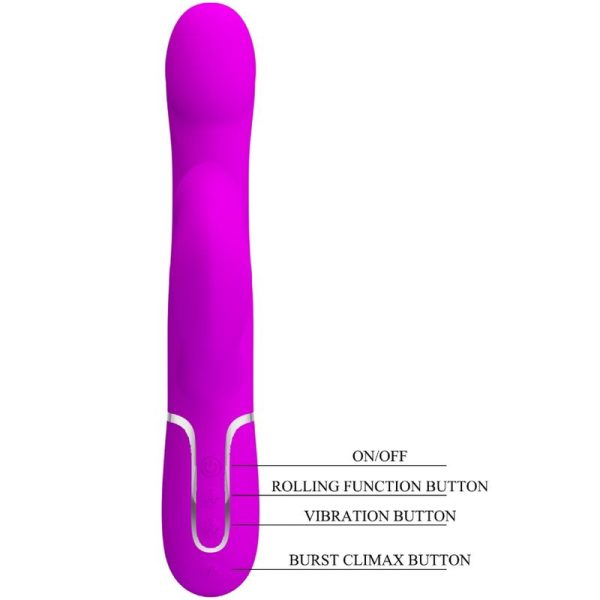 PRETTY LOVE - RABBIT VIBRATOR PEARLS VIOLET - Image 8