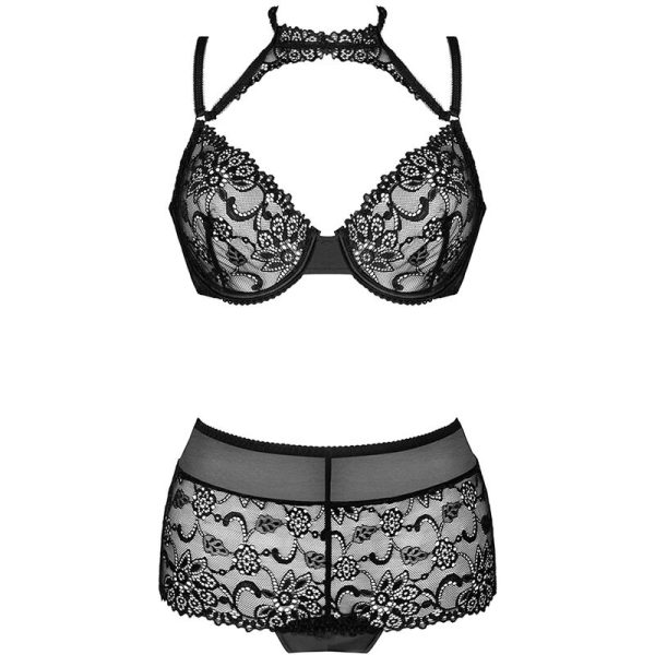 LIVCO CORSETTI FASHION - LINERA FOR THE SENSES COLLECTION BRA + PANTY BLACK L/XL - Image 3