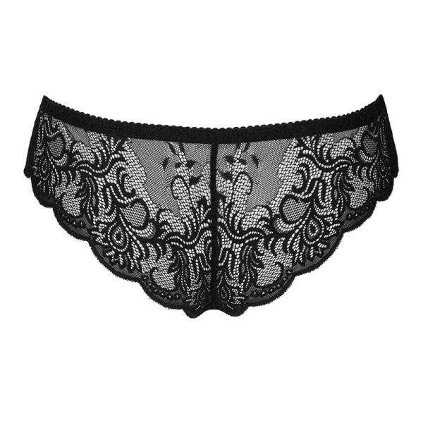 LIVCO CORSETTI FASHION - LOVE STORY LC 90679 PANTY CROTCHLESS BLACK - Image 3