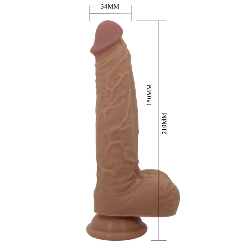 PRETTY LOVE - JONATHAN SILICONE DILDO 3 VIBRATIONS + 3 INSERTION MEASUREMENTS REMOTE CONTROL 21 CM - Image 6