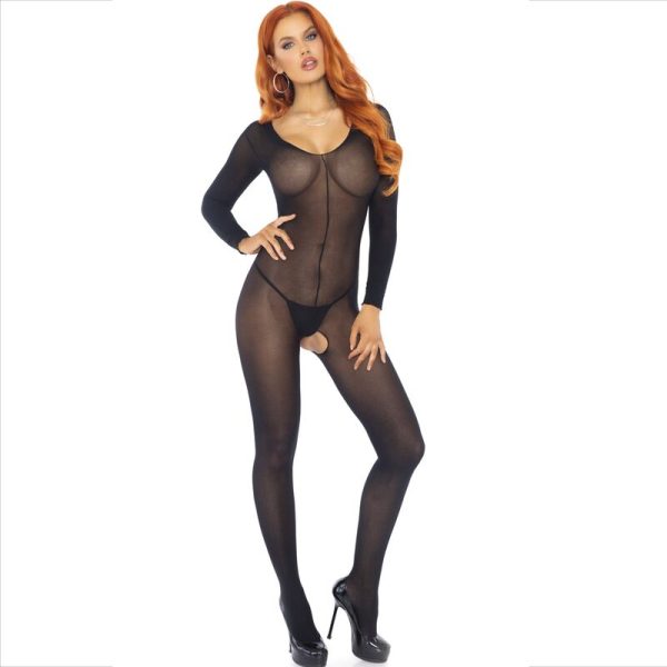 LEG AVENUE - BODYSTOCKING LONG SLEEVE BLACK - Image 4