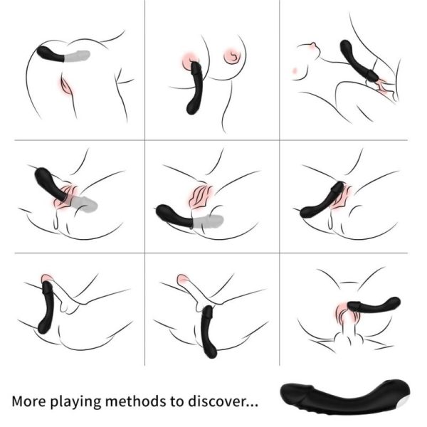 ARMONY - DILDO VIBRATOR G-SPOT SILICONE BLACK - Image 2