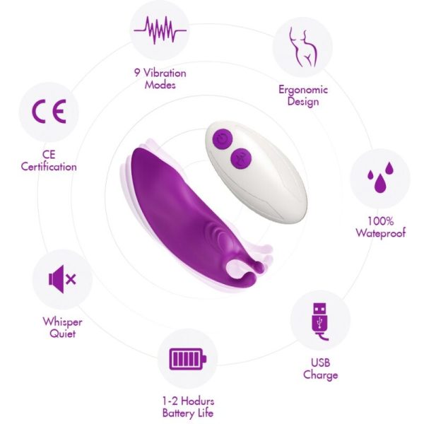 ARMONY - HONEYBEE WEARABLE PANTIES VIBRATOR G-SPOT REMOTE CONTROL FUCHSIA - Image 3