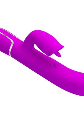 PRETTY LOVE - RABBIT VIBRATOR WITH LICKING FUCHSIA