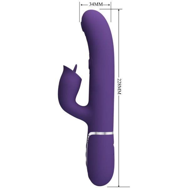 PRETTY LOVE - RABBIT VIBRATOR WITH LICKING PURPLE - Image 2