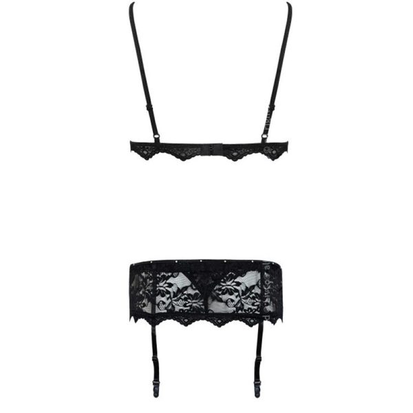 LIVCO CORSETTI FASHION - BELITA LC 90231 BRA + PANTY + GARTER BELT BLACK S/M - Image 6