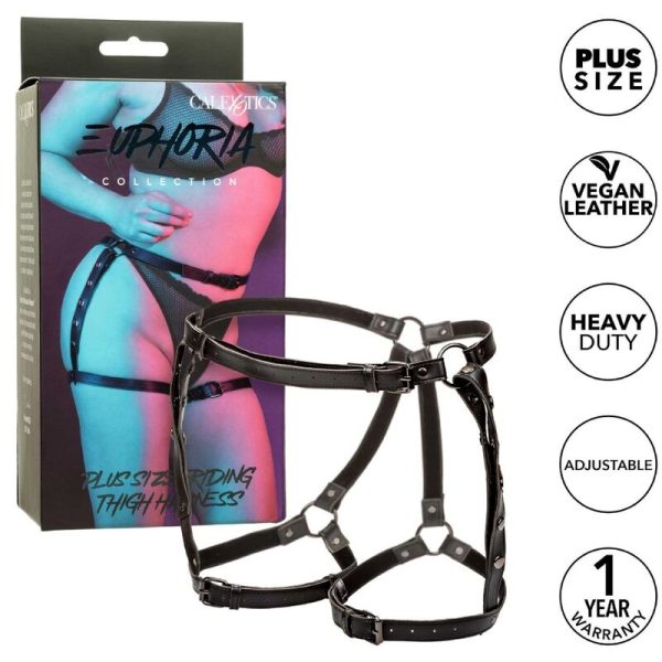 CALEXOTICS - EUPHORIA PLUS SIZE RIDING THIGH HARNESS - Image 2