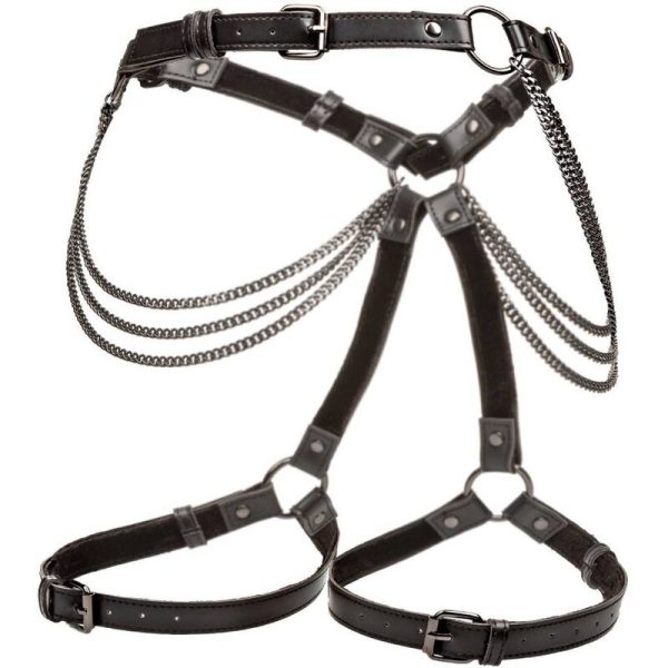 CALEXOTICS - EUPHORIA PLUS SIZE MULTI CHAIN THIGH HARNESS - Image 5