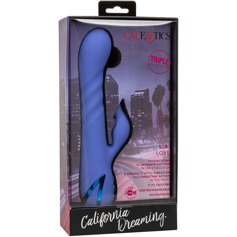 CALEXOTICS - L.A LOVE VIBRATOR & SUCKER BLUE BY CALIFORNIA DREAMING - Image 13