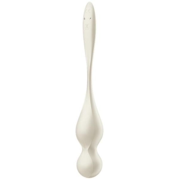 SATISFYER - LOVE BIRDS VIBRATING KEGEL BALLS WHITE - Image 3