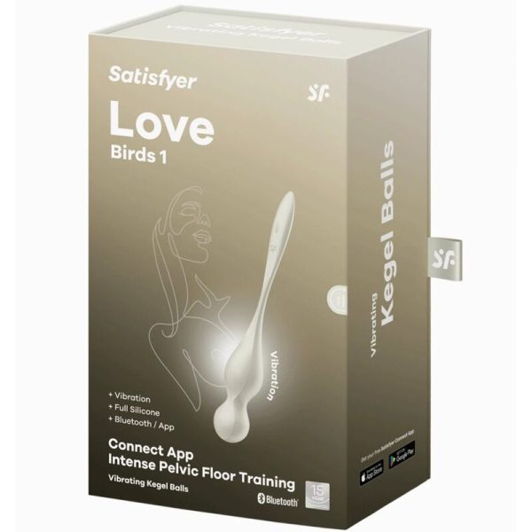 SATISFYER - LOVE BIRDS VIBRATING KEGEL BALLS WHITE - Image 6