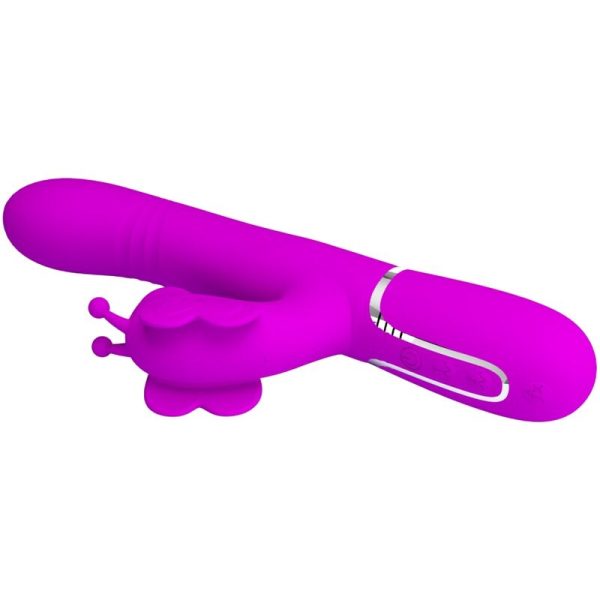 PRETTY LOVE - MULTIFUNCTION RABBIT VIBRATOR 4 IN 1 BUTTERFLY FUCHSIA - Image 6