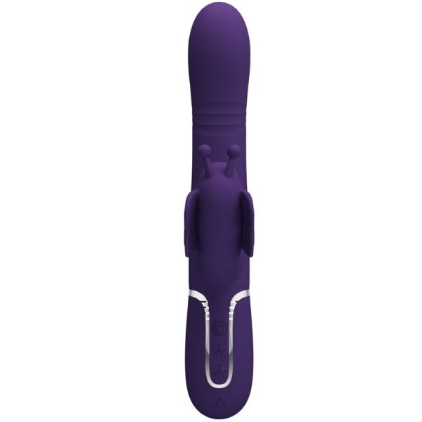 PRETTY LOVE - MULTIFUNCTION RABBIT VIBRATOR 4 IN 1 BUTTERFLY PURPLE - Image 2