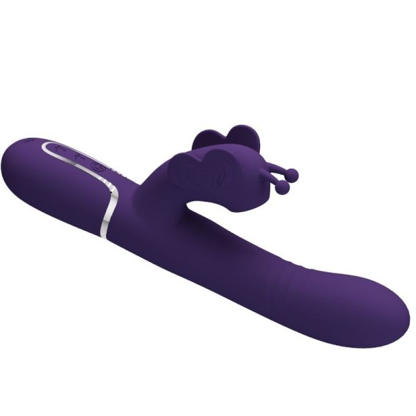 PRETTY LOVE - MULTIFUNCTION RABBIT VIBRATOR 4 IN 1 BUTTERFLY PURPLE - Image 5