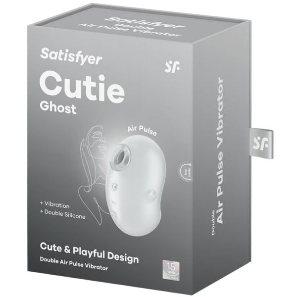 SATISFYER - CUTIE GHOST LAY-ON VIBRATOR WHITE - Image 5