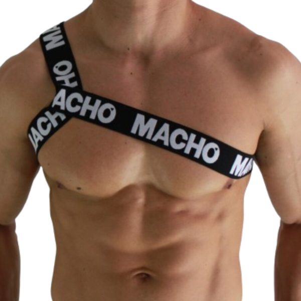 MACHO - ROMAN HARNESS WHITE S/M