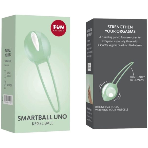 FUN FACTORY - SMARTBALL UNO PELVIC BALL WHITE / GREEN PISTACHIO - Image 4