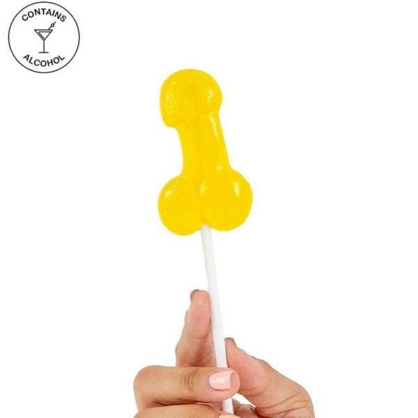 SECRETPLAY - COCK LOLLIPOP WITH ALCOHOL PINEAPPLE COLADA