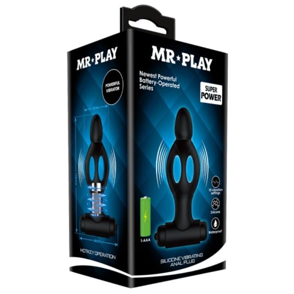 MR PLAY - SILICONE ANAL PLUG WITH VIBRATION - Image 7