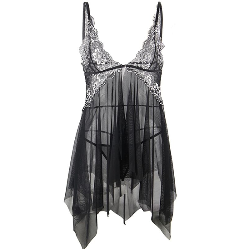 SUBBLIME - BABYDOLL FABRIC TULLE CHEST LACE S/M - Image 5