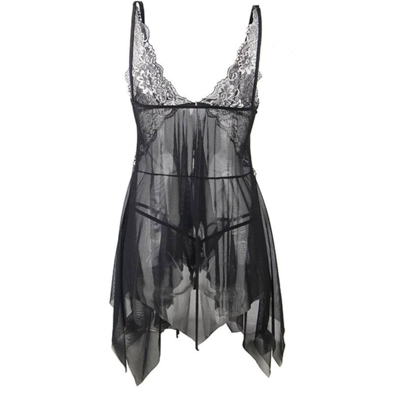 SUBBLIME - BABYDOLL FABRIC TULLE CHEST LACE S/M - Image 6