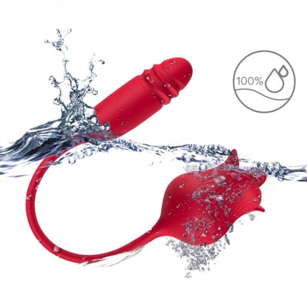 ARMONY - ROSELIP LICKING VIBRATING CLIT & VIBRATOR RED - Image 3