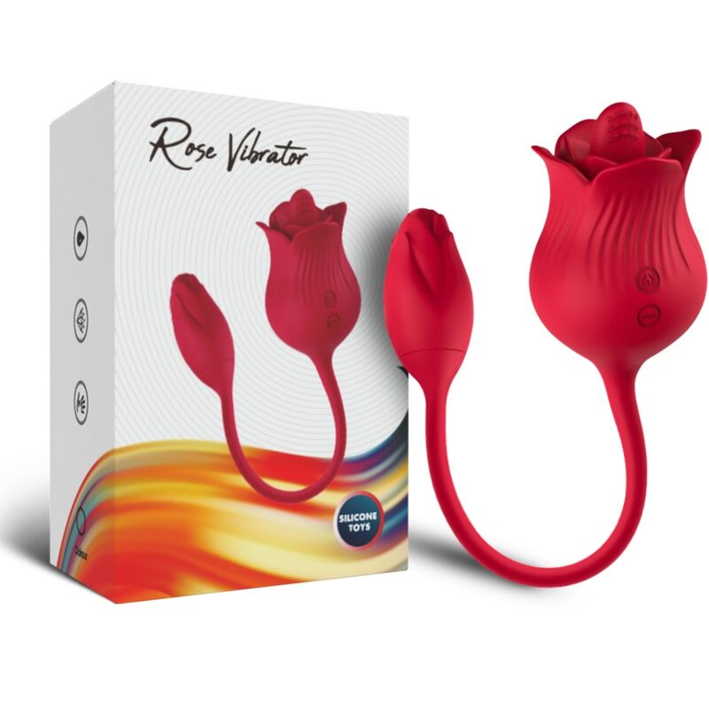 ARMONY - PINK CLITORIS STIMULATOR VIBRATOR WITH TAIL 10 MODES RED - Image 5