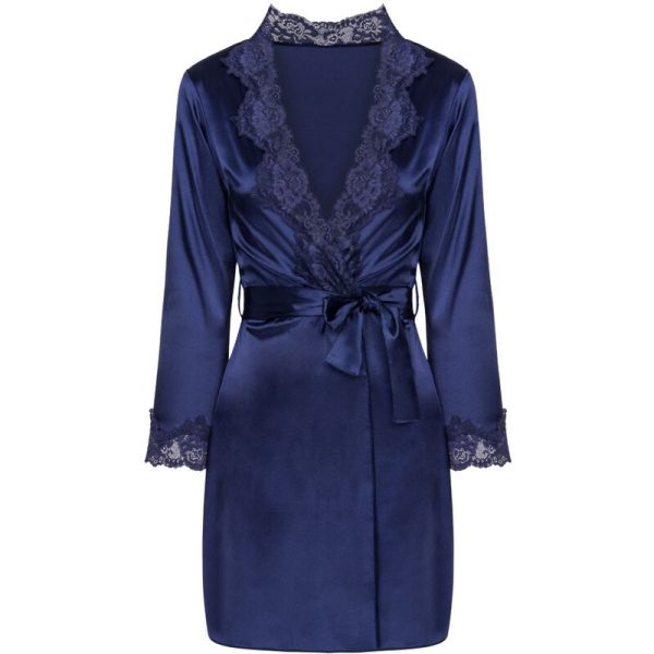 LIVCO CORSETTI FASHION - JACQUELINE LC 90249 DRESSING GOWN + SHIRT + PANTY NAVY BLUE L/XL - Image 5