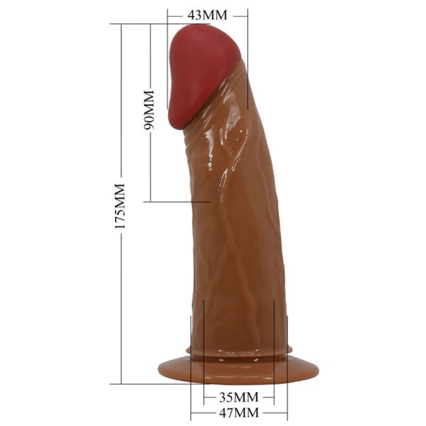 PRETTY LOVE - STARKS HARNESS BRIEFS MULTI-SPEED VIBRATION DILDO 17,5 CM LIGHT BROWN - Image 6