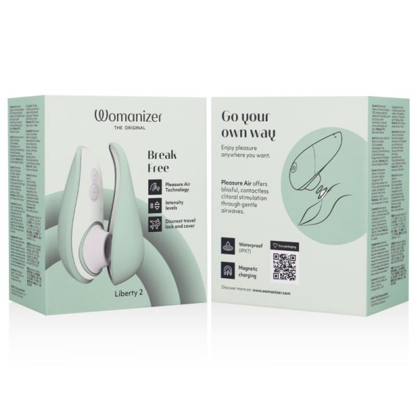 WOMANIZER - LIBERTY 2 CLITORIS STIMULATOR & SUCKER LIGHT GREEN - Image 7