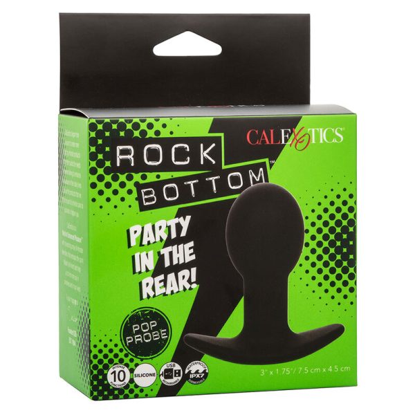 CALEXOTICS - ROCK BOTTOM ANAL PLUG 10 VIBRATIONS SILICONE BLACK - Image 10