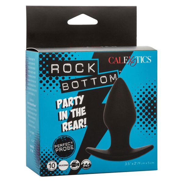 CALEXOTICS - ROCK BOTTOM PERFECT ANAL PLUG 10 VIBRATIONS SILICONE BLACK - Image 10