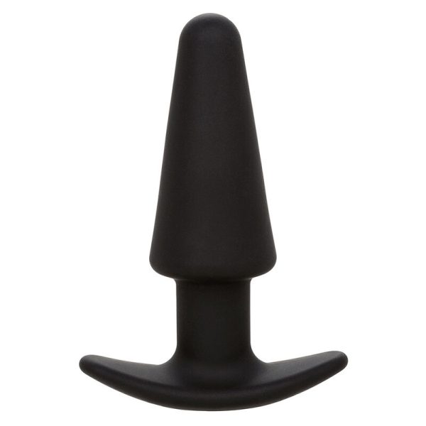 CALEXOTICS - ROCK BOTTOM TAPERED ANAL PLUG 10 VIBRACIONES SILICONE BLACK - Image 2